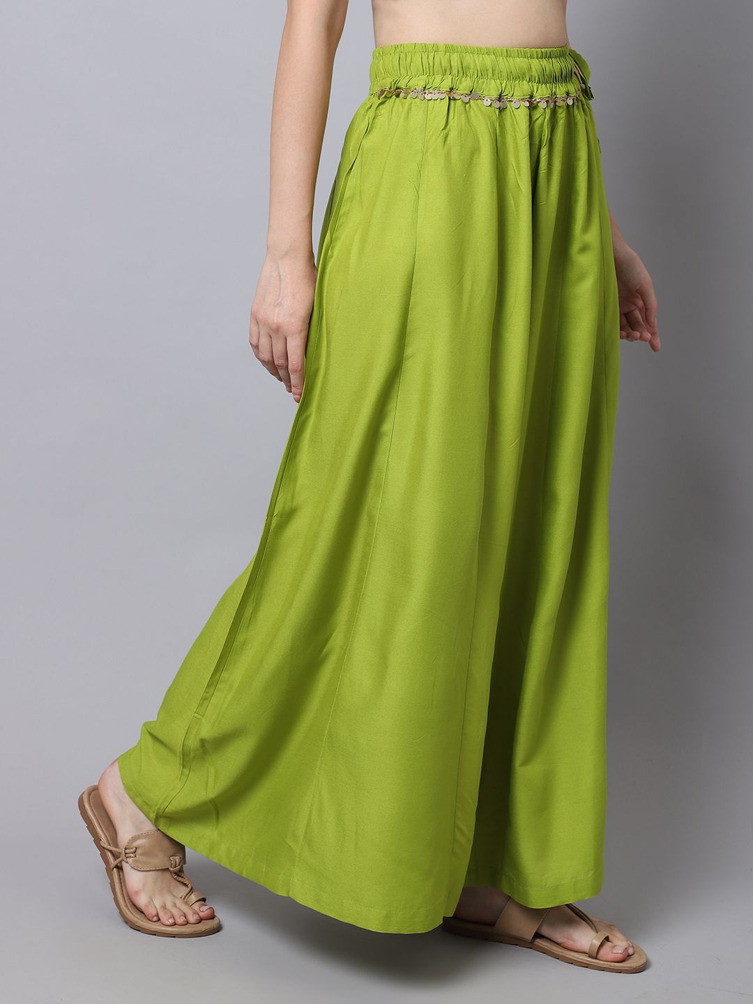 TAG 7 Women Flared Ethnic Palazzos - Distacart