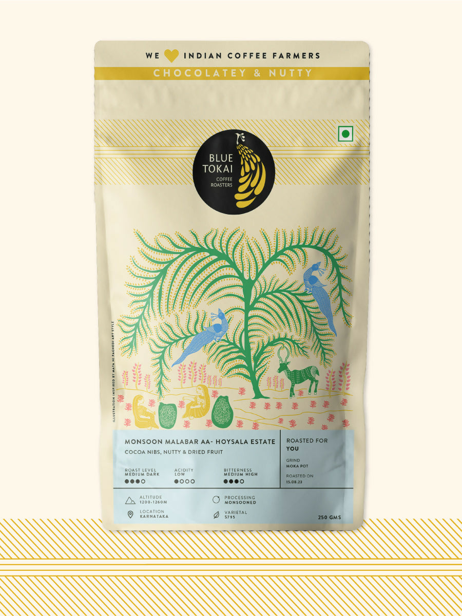 Blue Tokai Monsoon Malabar AA- Hoysala Estate - Distacart