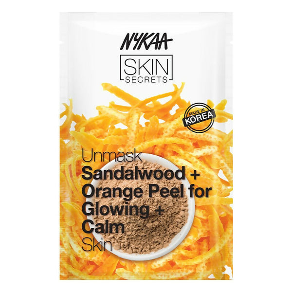 Nykaa Skin Secrets Indian Rituals Sandalwood + Orange Peel Sheet Mask For Glowing & Calm Skin - Distacart