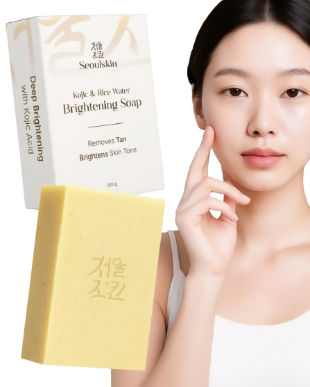 Seoulskin Kojic & Rice Water Brightening Soap - Distacart