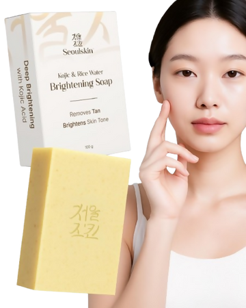 Seoulskin Kojic & Rice Water Brightening Soap - Distacart
