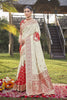 MANOHARI Banarasi Silk Blend Jacquard Work Saree - Red - Dista