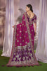 MANOHARI Banarasi Silk Blend Jacquard Work Saree - Pink - Dista