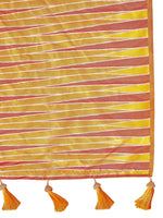 Thumbnail for MANOHARI Banarasi Silk Blend Jacquard Work Saree - Yellow - Dista