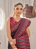 Thumbnail for MANOHARI Banarasi Silk Blend Jacquard Work Saree - Black - Dista