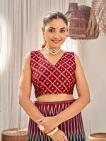Thumbnail for MANOHARI Banarasi Silk Blend Jacquard Work Saree - Black - Dista