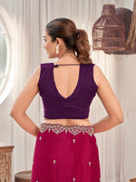 Thumbnail for MANOHARI Georgette Embroidered Work Saree - Red - Dista