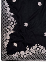 Thumbnail for MANOHARI Georgette Embroidered Work Saree - Black - Dista