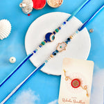 Thumbnail for trueBrowns X Voylla Pack Of 2 Evil Eye Hamsa Charms Men's Rakhis
