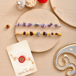 Thumbnail for trueBrowns X Voylla Pack Of 2 Men's Beaded Colourful Rakhis