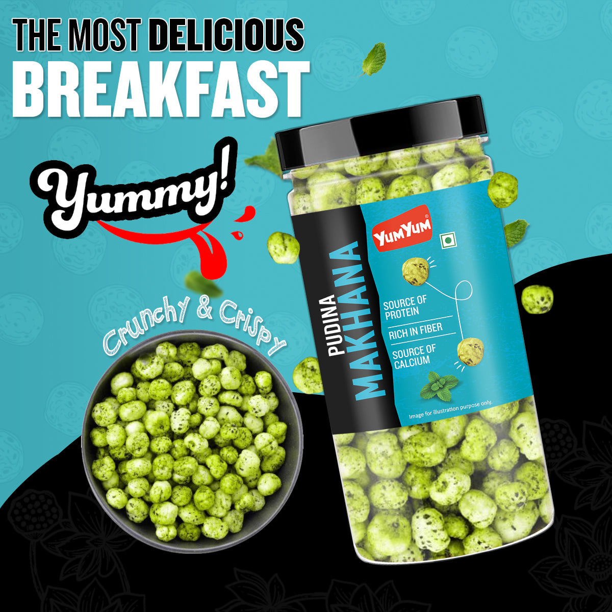 Yum Yum Pudina Makhana Jar - Dista