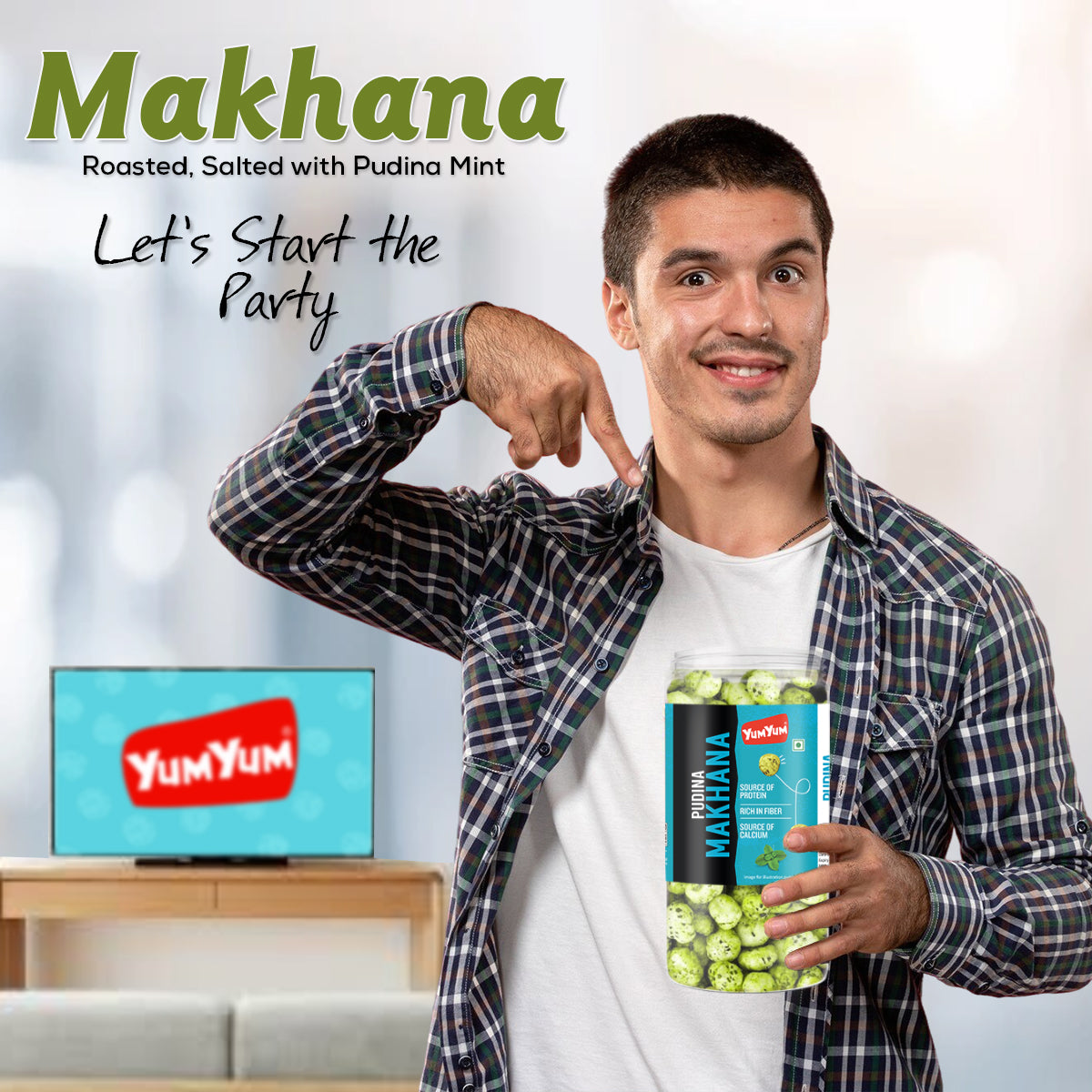 Yum Yum Pudina Makhana Jar - Dista