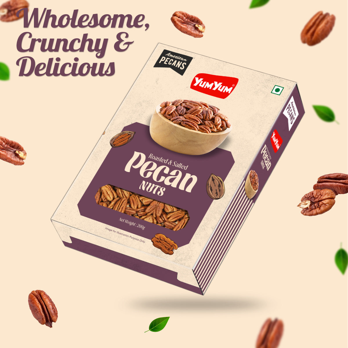 Yum Yum Roasted Pecan Nuts Box - Dista