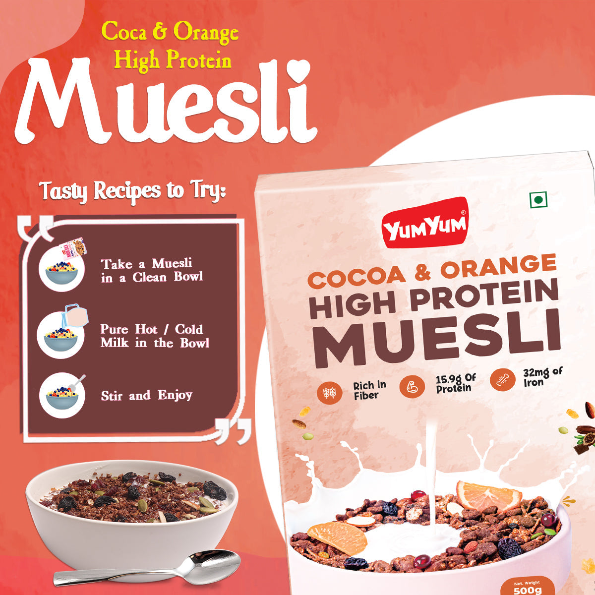 Yum Yum High Protein Muesli Box - Dista