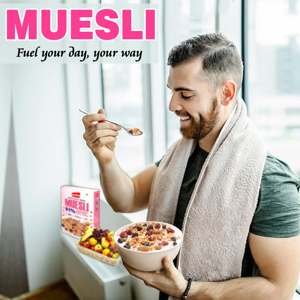 Yum Yum Fruits, Nuts & Seeds Honey Muesli Box - Dista