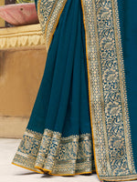 Thumbnail for NOZ2TOZ Women's Vichitra Silk Pink Woven Design Designer Saree With Blouse Piece - Distacart