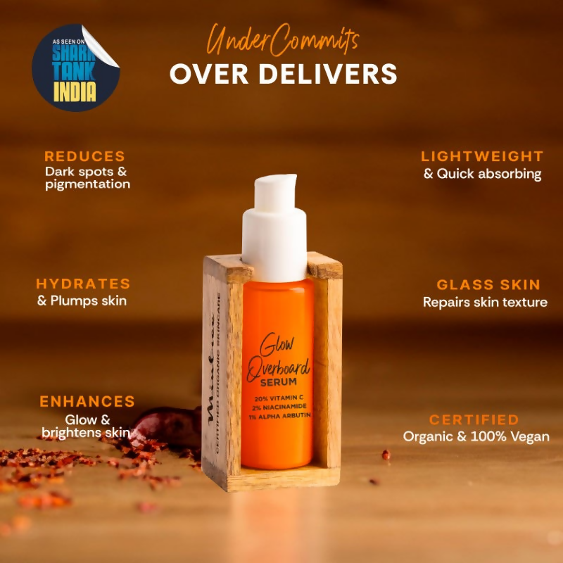 Mintree Certified Organic & Vegan Glow Overboard Face Serum - Distacart