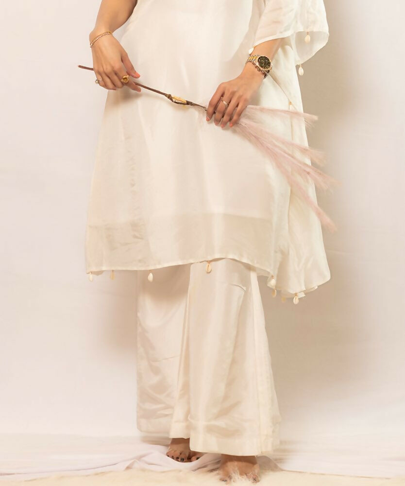 Timaraa Ivory Lumina Silk Co-Ord Set - Dista