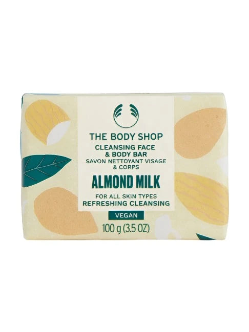 The Body Shop Almond Milk & Honey Soothing & Caring Cleansing Bar - Distacart