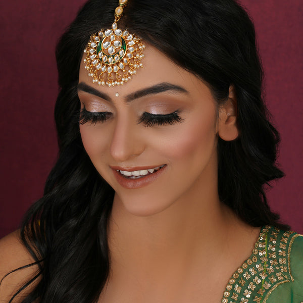 Kundan Maang Tikka (Gold) - Ruby Raang - Distacart
