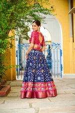 Thumbnail for Lehenga Mart Gorgeous Lehenga Choli For Wedding-Blue - Dista