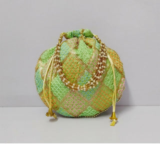 Joban Fashion Embroidered Potli Clutch - Multicolor