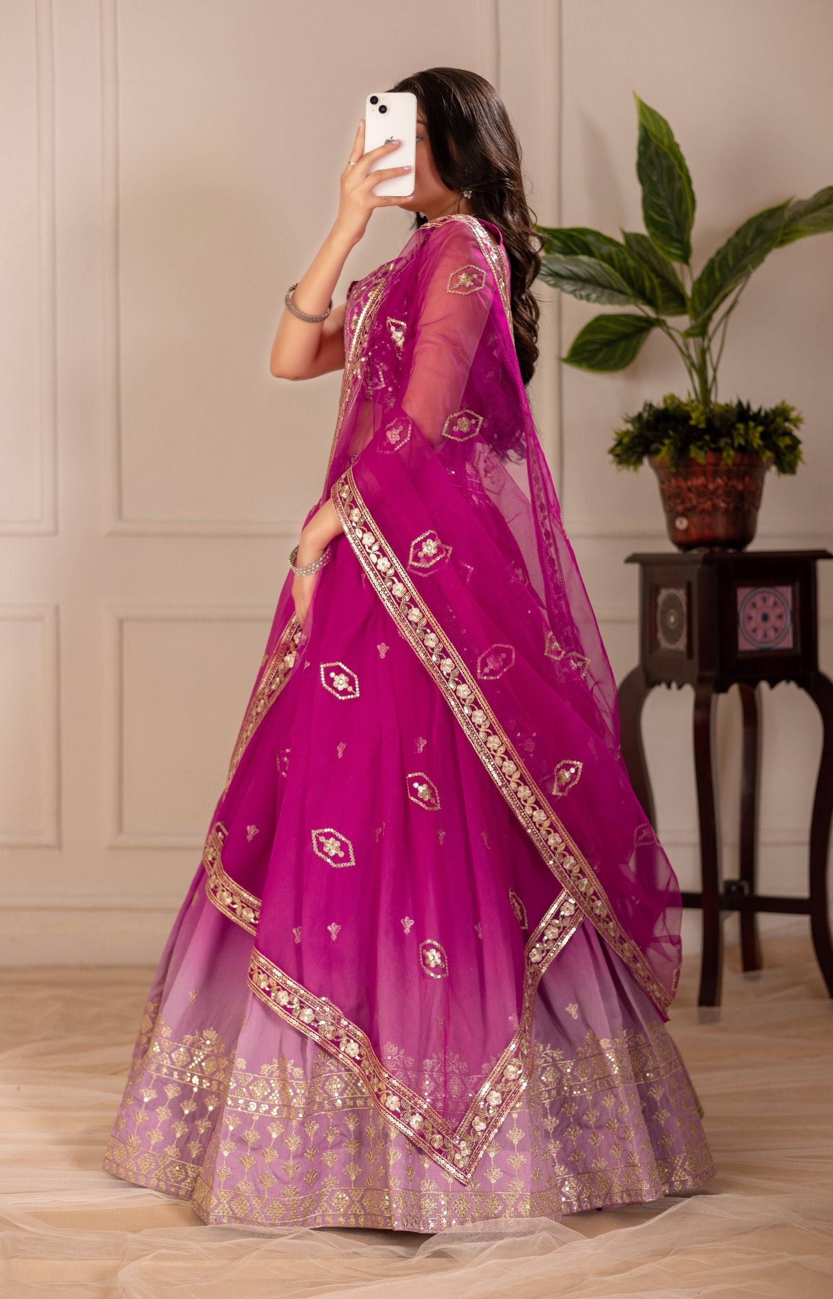 Lehenga Mart Designer Wedding Lehenga choli for Women - pink - Distacart