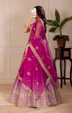 Thumbnail for Lehenga Mart Designer Wedding Lehenga choli for Women - pink - Distacart