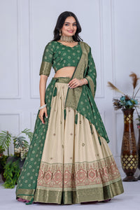 Thumbnail for Lehenga Mart Designer Wedding Lehenga choli for Women - green