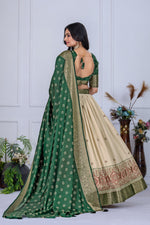 Thumbnail for Lehenga Mart Designer Wedding Lehenga choli for Women - green - Distacart