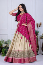 Thumbnail for Lehenga Mart Designer Wedding Lehenga choli for Women - pink - Distacart