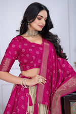 Thumbnail for Lehenga Mart Designer Wedding Lehenga choli for Women - pink - Distacart