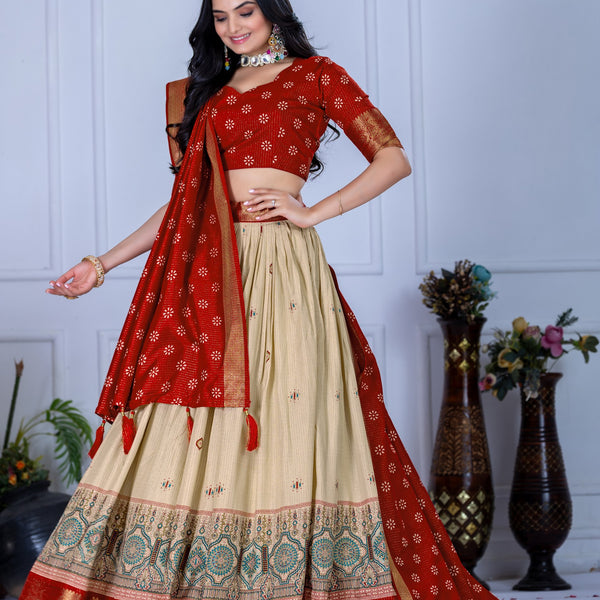 Lehenga Mart Designer Wedding Lehenga choli for Women - red - Distacart