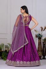 Thumbnail for Lehenga Mart Designer Wedding Lehenga choli for Women - Wine