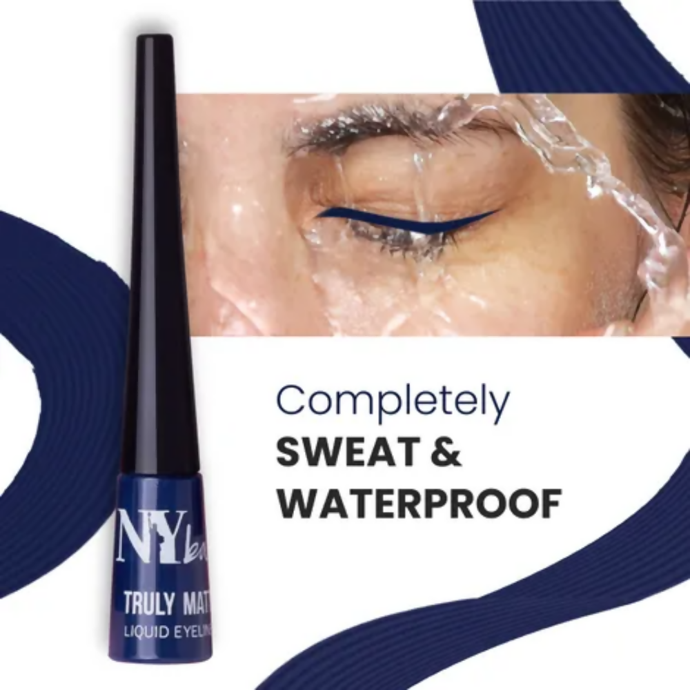 NY Bae Truly Matte Liquid Eyeliner - Brave Blue
