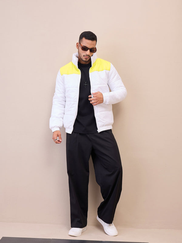 TYPESERVICE ♥ Reversible Puffer Jumper/追跡付 Hip Hop Streetwear Reflective Striped Blue Jackets For Men