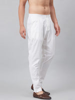 Thumbnail for MULTI SHADES Men White Solid Trouser Style Pyjamas - Dista