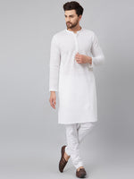 Thumbnail for MULTI SHADES Men White Solid Trouser Style Pyjamas - Dista