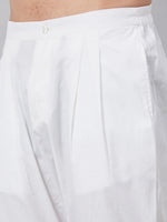 Thumbnail for MULTI SHADES Men White Solid Trouser Style Pyjamas - Dista