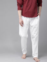 Thumbnail for MULTI SHADES Men White Solid Pyjamas - Dista