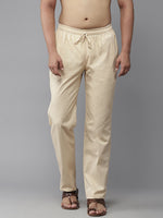 Thumbnail for MULTI SHADES Men Beige Solid Pyjamas - Dista