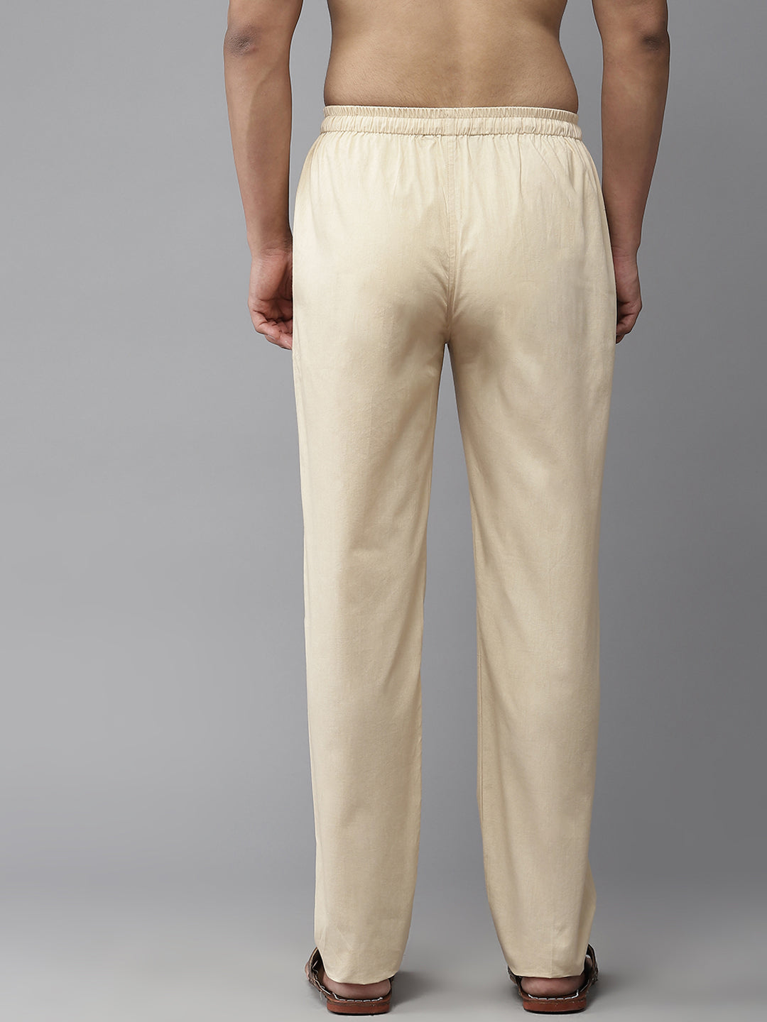 MULTI SHADES Men Beige Solid Pyjamas - Dista