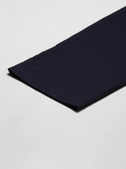 MULTI SHADES Men Navy Solid Pyjamas - Dista