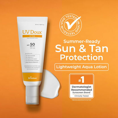Brinton Uv Doux D-Tan Aqua Sunscreen Lotion - Dista