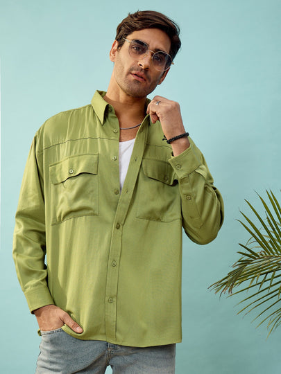 トップス Fresh Survice UTILITY SHIRT Short Sleeve Utility Shirt - Juniper Stripe Linen - Emerson Fry