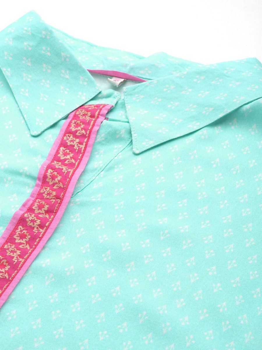 Ahalyaa Women's Traditional wear Tunic - Blue - Distacart