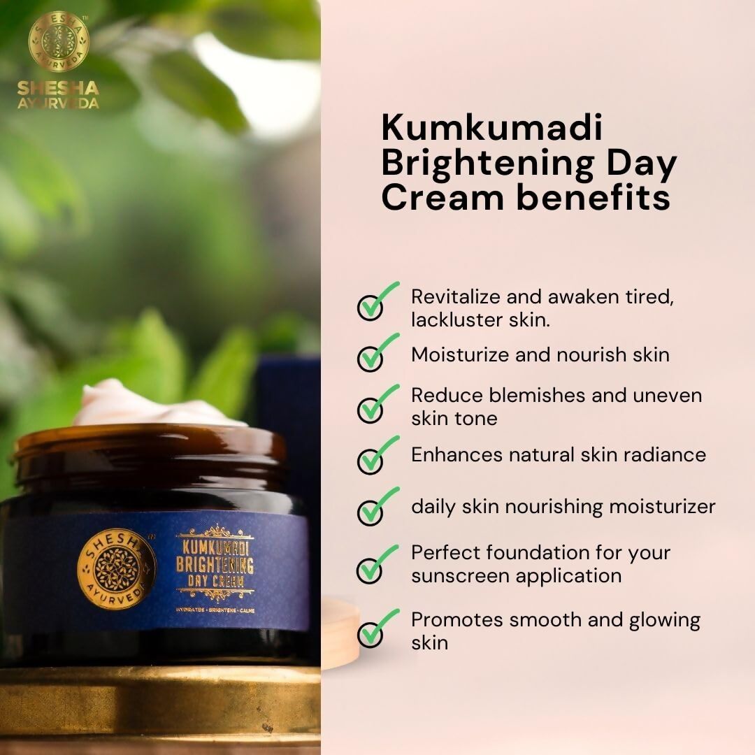 Shesha Ayurveda Kumkumadi Brightening Day Cream - Distacart