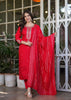 Teeya Creation Red Color Viscose Chanderi Embroidery Work Fully Stitched Kurti Set - Distacart