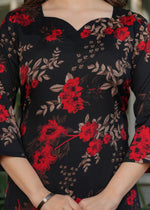 Thumbnail for The52 Women's Printed Silk Blend Fabric Straight Kurta, Pant and Dupatta Set