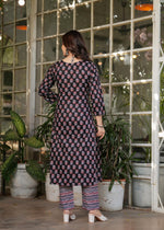 Thumbnail for The52 Women's Printed Pure Cotton Fabric Straight Kurta, Pant and Dupatta Set